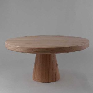 Pie Torta con base Madera Paraiso H 11cm Borde recto 28cm
