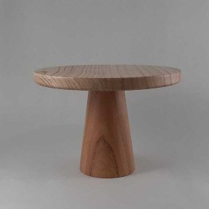 Pie Torta con base Madera Paraiso H 15cm Borde recto 24cm