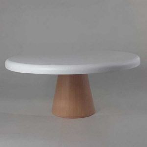 Pie Torta con base Madera S 11cm bor/redon 28cm