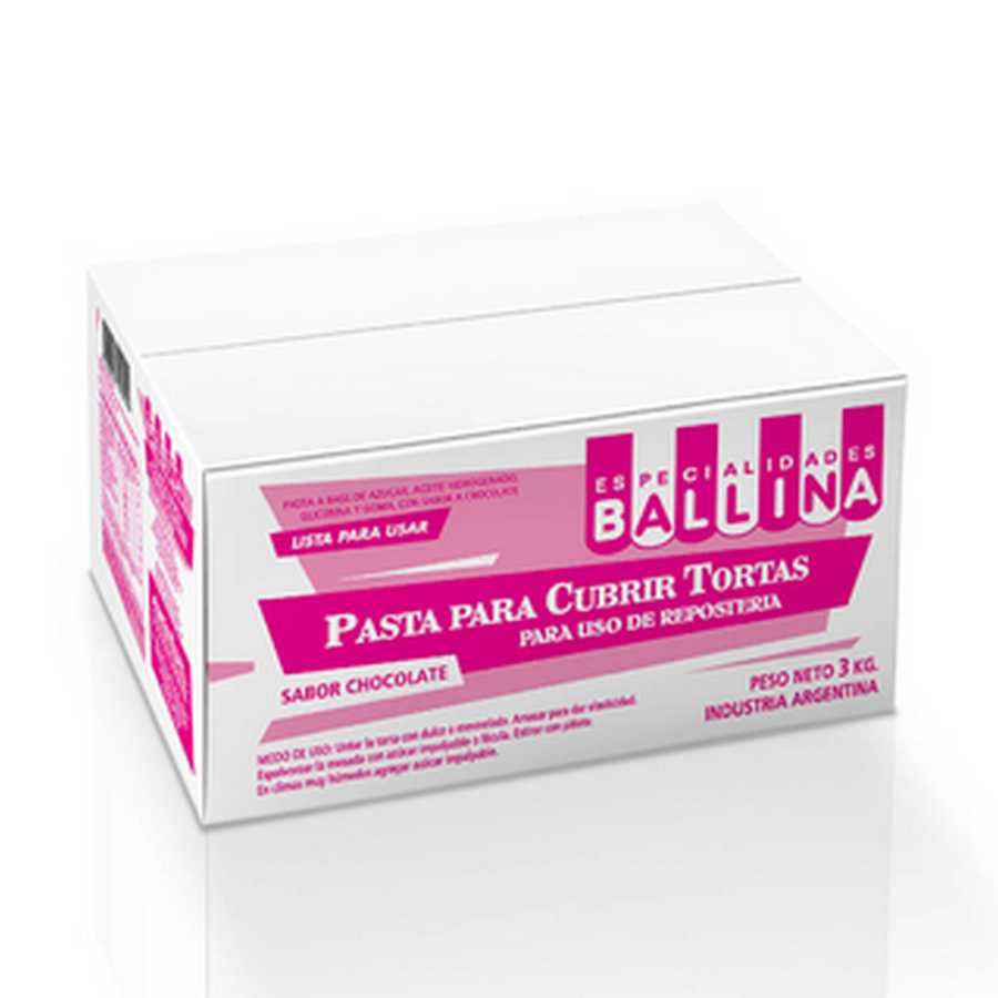 Pasta para Tortas Chocolate x 3 kg "Ballina"