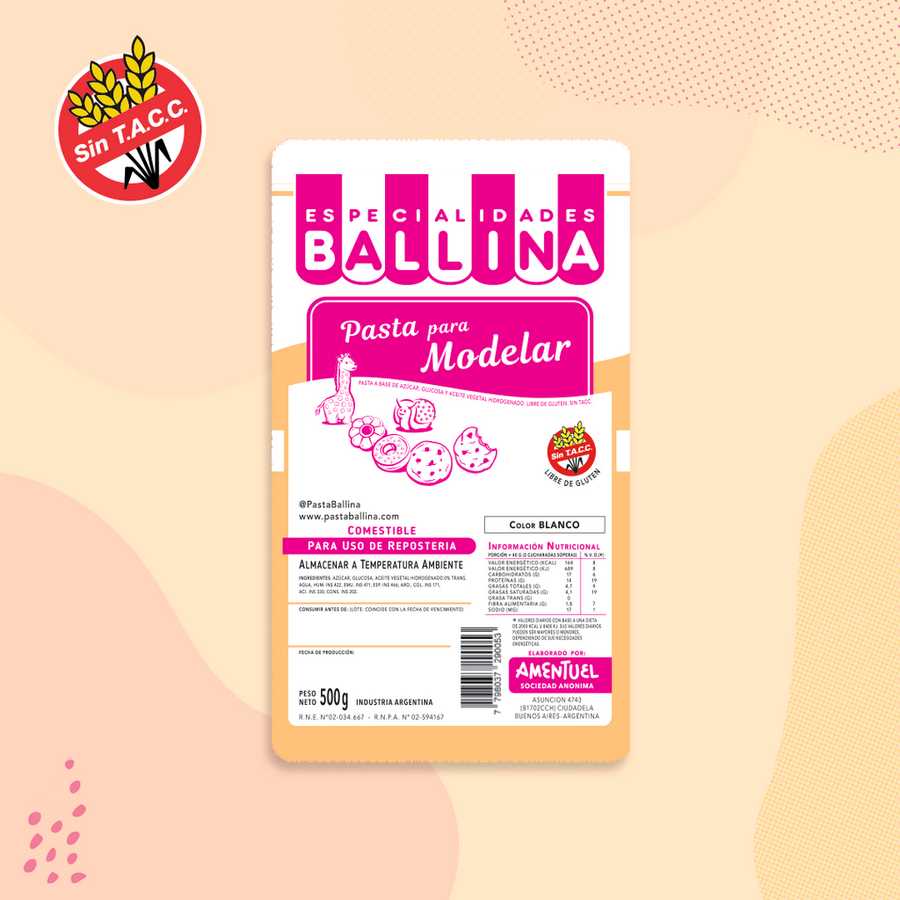 Pasta para Modelar x 500 g "Ballina"