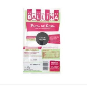 Pasta de Goma color Negro x 500 g «Ballina»