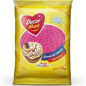 Grana color Rosa Fuerte «Decormagic» x 1Kg