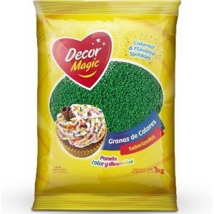 Grana color verde oscuro «Decormagic» x 1Kg
