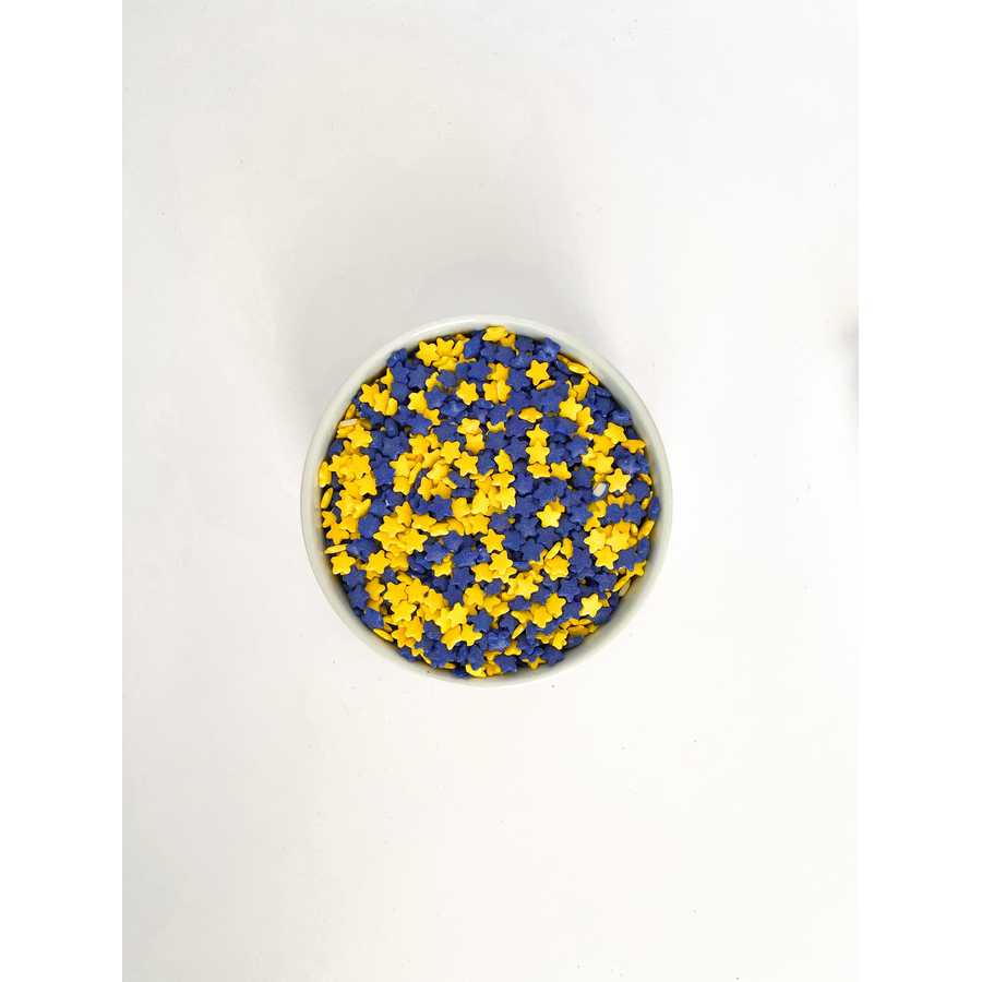 Grana Estrella Boca (Amarillo-Azul) "Decormagic" x 1Kg