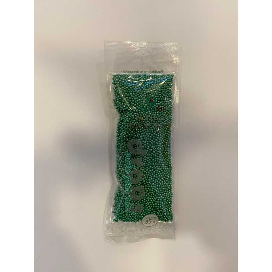 Drops Mini Perlas Verde Intenso "Pastelar" x35gr