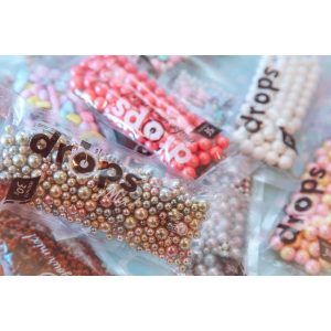 Drops Mix Perlas Metalicas Oro «Pastelar» 30g