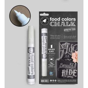 Marcador Comestible Blanco Chalk «Food Colors»