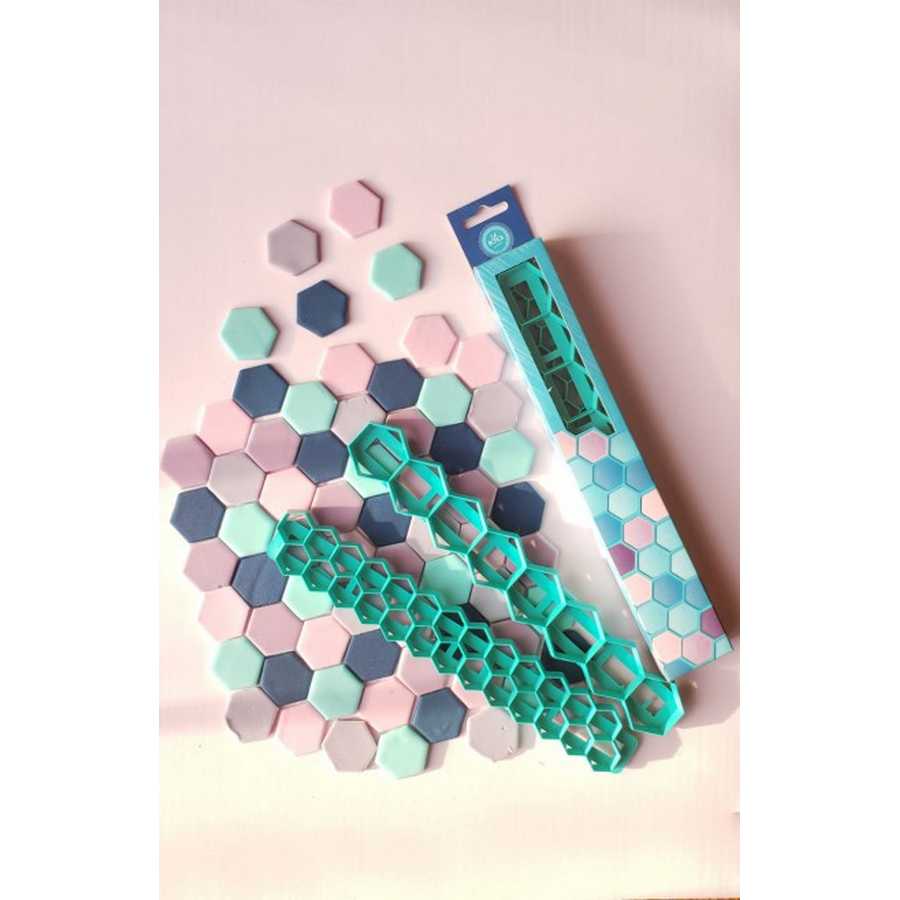 Cortante Geometrico Hexagonos set 2 tamaños "La Botica"