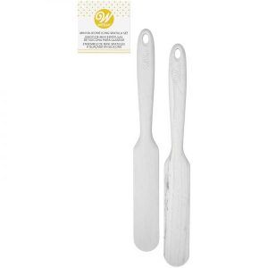 Espatula mini Recta Silicona Marmol x2 «Wilton»