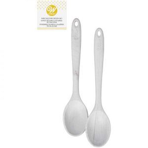 Cuchara mini Silicona Marmol x2 «Wilton»