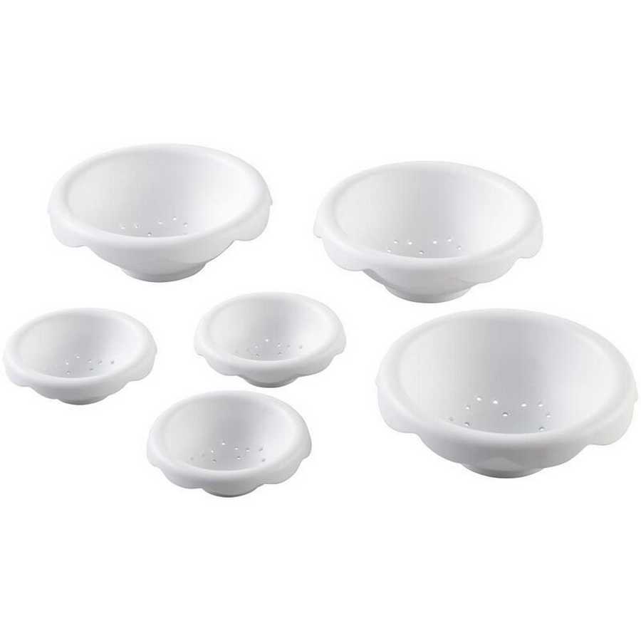 Tazones para flores set x 6 (grandes/chicos) "Wilton"
