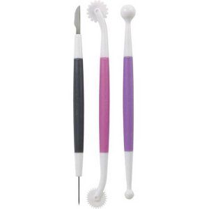 Juego de estecas 3u Fondant principiantes «Wilton»