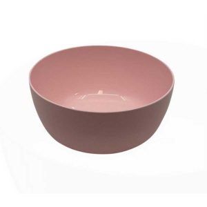 Bowl Plástico Rosa Pastel «Bipo» 18x8cm – Apto microondas