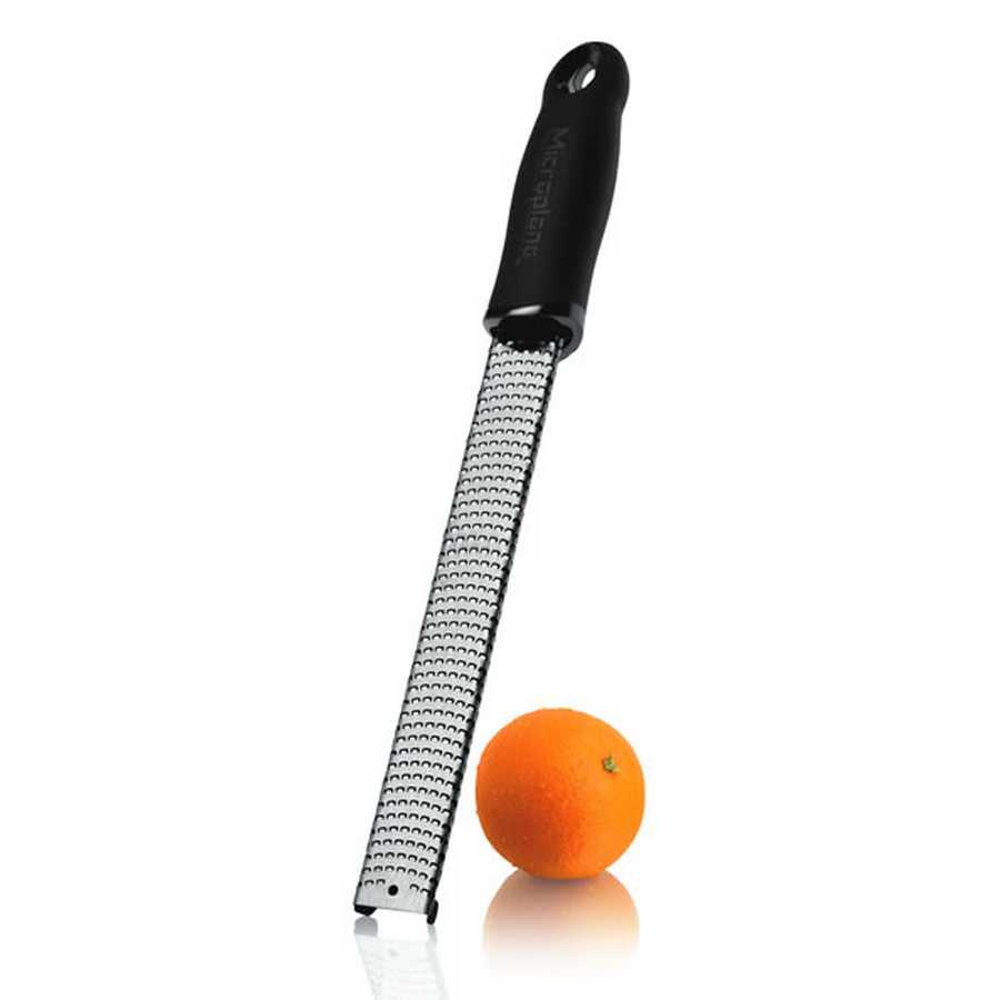 Rallador Zester fino Premium Series con mango negro "Microplane"