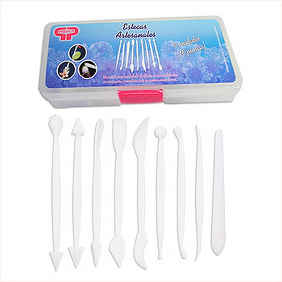 Estecas Plasticas juego x 9 piezas"Parpen"