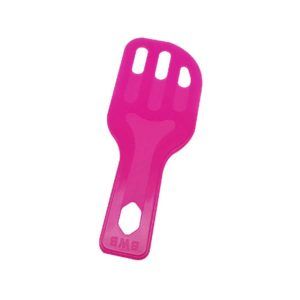 Espatula plástica para revolver chocolate chica fucsia