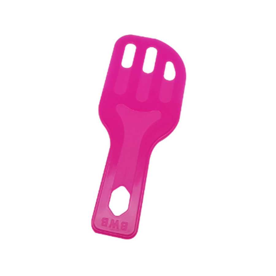 Espatula plástica para revolver chocolate chica fucsia