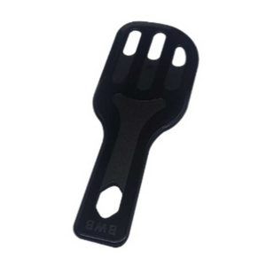 Espatula plastica para revolver chocolate chica negra «BW»
