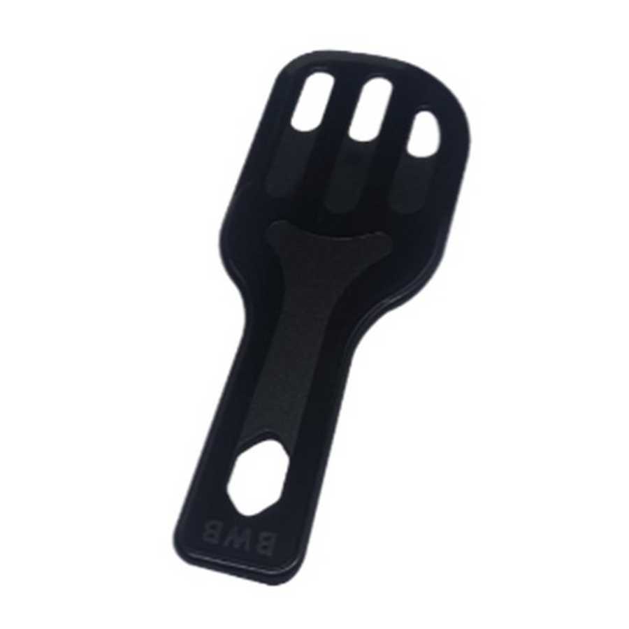 Espatula plastica para revolver chocolate chica negra "BW"