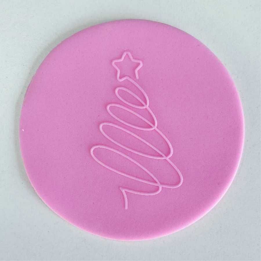 Sello Arbol Navidad Linea Minimalista S589 "Ruphas"