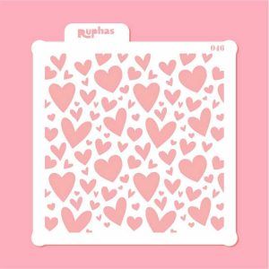 Stencil 046 Corazones Modelo 2 «Ruphas»