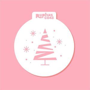 Stencil C043 Árbol Navidad Modelo 2 Cupcakes «Ruphas»