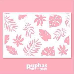 Stencil T013 Tortas Hojas Tropical «Ruphas»