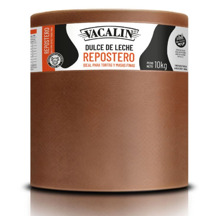 Dulce de Leche Vacalin REPOSTERO carton x10 kg