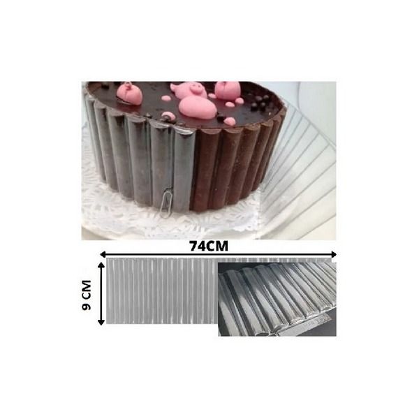 Molde Placa Banda Deco para Torta Barrita 9x74cm