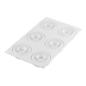 Molde Silicona Donuts Gourmand 80 N°6 ø 72 H 27 mm «Silikomart»