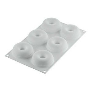 Molde Silicona Donuts Gourmand 80 N°6 ø 72 H 27 mm «Silikomart»