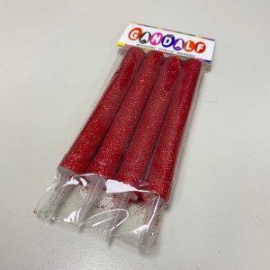 Bengala Gibreada Rojo x 4 un «Gandalf» 12 cm