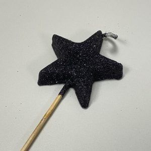 Vela Estrella color Negra «Gandalf» 17 cm