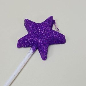 Vela Estrella color Violeta «Gandalf» 17 cm