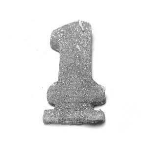 Vela Gibreada color Plata N°1 x 16 uni «Gandalf» 7x5cm