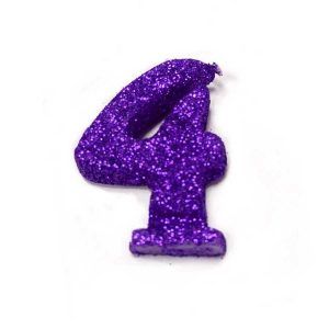 Vela Gibreada color Violeta N°4 x 16 uni «Gandalf» 7x5cm