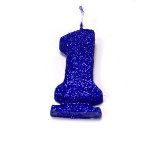 Vela Gibreada color Azul N°1 x 16 uni «Gandalf» 7x5cm