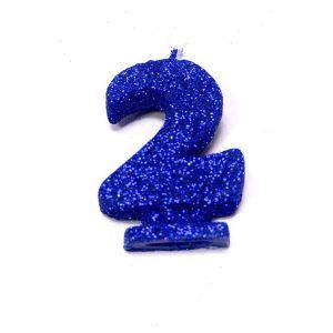Vela Gibreada color Azul N°2x 16 uni «Gandalf» 7x5cm
