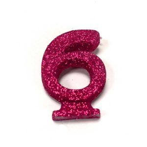 Vela Gibreada color Fucsia N°6 x 16 uni «Gandalf» 7x5cm
