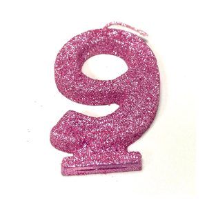 Vela Gibreada color Rosa N°9 x 16 uni «Gandalf» 7x5cm