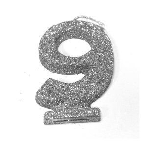 Vela Gibreada color Plata N°9 x 1 uni «Gandalf» 7x5cm