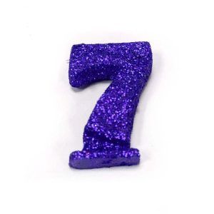 Vela Gibreada color Violeta N7 x 1 uni «Gandalf» 7x5cm