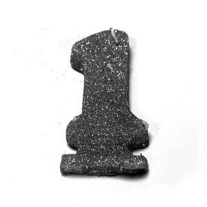 Vela Gibreada color Negro N°1 x 1 uni «Gandalf» 7x5cm