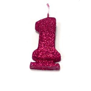 Vela Gibreada color Fucsia N°1 x 1 uni «Gandalf» 7x5cm