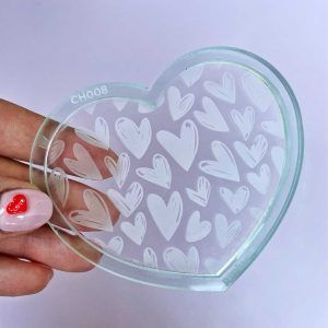 Placa para Tableta Choco Corazon Texturado CH008 «Ruphas»