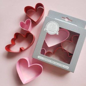 Cortante Corazon San Valentin x 4 «Doña Clara»