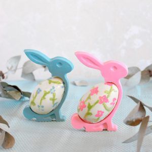 Molde Set Placas x 2 Conejitos Porta Huevos «Parpen»