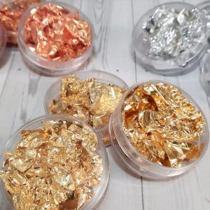 Laminas comestibles plateadas 10×10 x2u «King Dust»