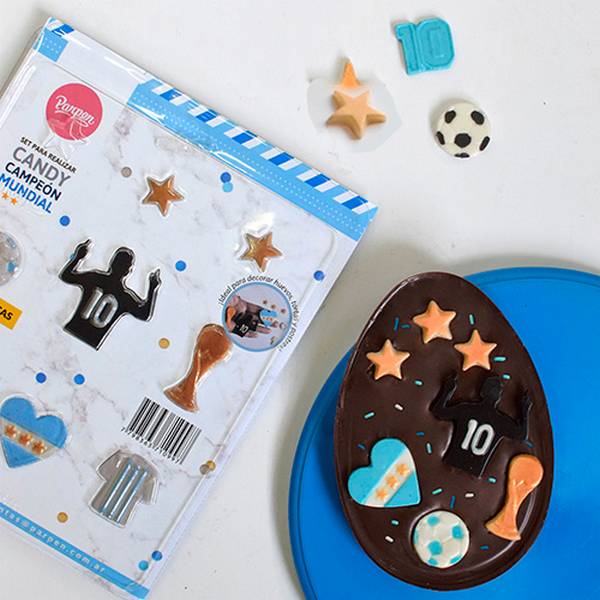 Molde Set Placas x 2 Candy Mundial Argentina "Parpen" - Imagen 2